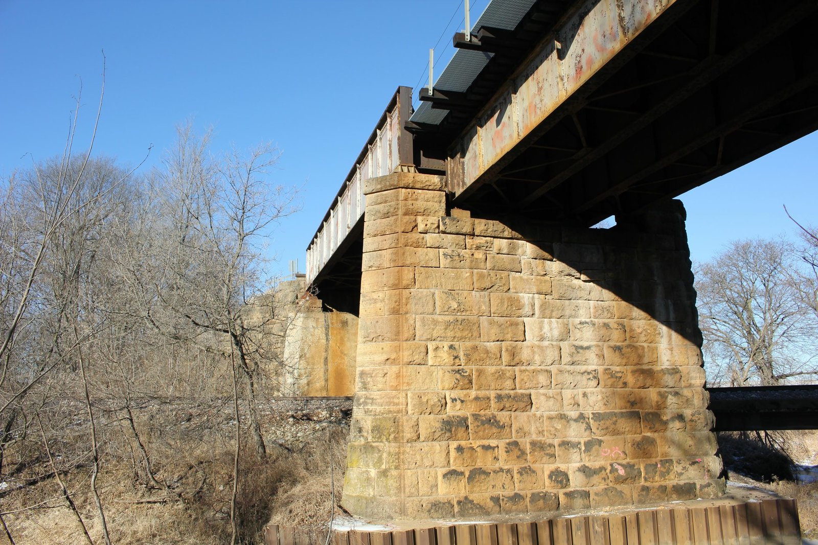 Looking west